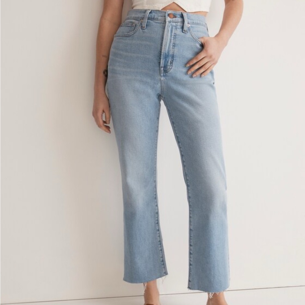Madewell perfect vintage flare crop Jean 26P - Picture 11 of 12